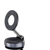360° Vakumlu Manyetik Telefon Tutucu – Katlanabilir, Magsafe iPhone Uyumlu, Araba, Spor Salonu, Ayna ve Pürüzsüz Yüzeyler Için Güçlü Cep Tutucu (Siyah)
