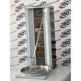 360KONYA Inox Master 3 Radyanlı Döner Ocağı Alttan Motorlu - Açık Gri