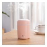 360ML Uçucu Yağ Difüzör Alev Hava Nemlendirici Ultrasonik Serin Mist Maker Sisleyici Aromaterapi (Pembe)