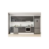 360X222 Cm High Gloss Mutfak Dolabı Mb-E80S40S40-1 High Gloss | Antrasit - Suntalam