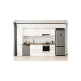 360X240 Cm Klasik Mebran Mutfak Dolabı Beyaz Mbb-E80B40S40-1 Mebran | Beyaz - Suntalam