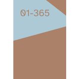 365-Day Daily Planner 6”x9” – Hardcover in Trendy Colors, Motivational Quote on First Page, Elegant Design, Gift Idea for Women & Men, Journaling, School or Office Use, color cover MOCHA
