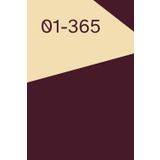365-Day Daily Planner 6”x9” – Hardcover in Trendy Colors, Motivational Quote on First Page, Elegant Design, Gift Idea for Women & Men, Journaling, School or Office Use, color cover OXBLOOD