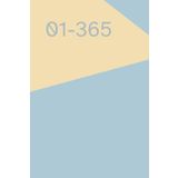 365-Day Daily Planner 6”x9” – Hardcover in Trendy Colors, Motivational Quote on First Page, Elegant Design, Gift Idea for Women & Men, Journaling, School or Office Use, color cover POWDER BLUE