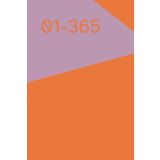 365-Day Daily Planner 6”x9” – Hardcover in Trendy Colors, Motivational Quote on First Page, Elegant Design, Gift Idea for Women & Men, Journaling, School or Office Use, cover color MANDARIN