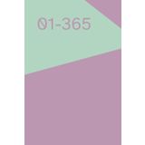 365-Day Daily Planner 6”x9” – Hardcover in Trendy Colors, Motivational Quote on First Page, Elegant Design, Gift Idea for Women & Men, Journaling, School or Office Use, cover color MAUVE