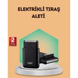 365Dükkan Çift Başlıklı Elektrikli Tıraş Makinesi | Suya Dayanıklı, Hafif ve Ergonomik - Renkli