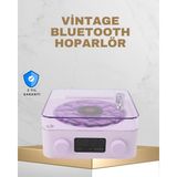 365Dükkan Retro Pikap Tasarımlı Bluetooth Hoparlör – Projektörlü Şarjlı Lamba - Çok Renkli