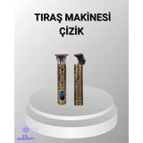 365Dükkan Şarjlı Kablosuz Tıraş Makinesi – 1800 Mah Batarya, Uzun Pil Ömrü, Profesyonel Sessiz Motor - Renkli