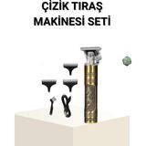 365Dükkan T Bıçaklı Profesyonel Çizik Tıraş Makinesi Seti – 120 Dakika Kullanım, Şarjlı & Kablolu - Renkli