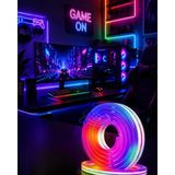 365Dükkan Uygulama Kontrollü Rgb Neon LED Şerit Işık 16 Milyon Renk Destekli - Çok Renkli