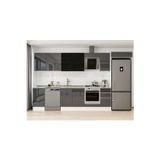 365X222 Cm High Gloss Mutfak Dolabı Mb-E80S45S40-3 High Gloss | Antrasit - Suntalam