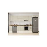 365X222 Cm Klasik Mebran Mutfak Dolabı Beyaz Beyaz Mb-E80S40S45-1 Mebran | Kumtaşı - Mdf
