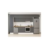 365X240 Cm Klasik Mebran Mutfak Dolabı Beyaz Mbb-E80B45S40-1 Mebran | Antrasit - Suntalam