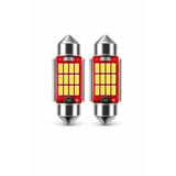 36Mm Beyaz C5w Led Ampul, Canbus Uyumlu, 2 Adet Plaka Ve Tavan Lambası İçin