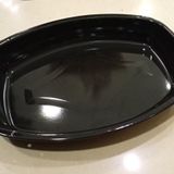 36x26cm Oval Emaye Fırın Tepsisi Siyah İç Dış Yüzeyi Sağlıklı Kaliteli Çinko Elips Börek Tepsisi N28