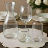37 Parça 12 Kişilik Su Takımı Bohemia Kristal Carino Platin
