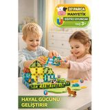 37 Parça Manyetik Çiftlik Oyuncak Seti Magnet Yapı Blokları Eğitici Çocuk Oyunu