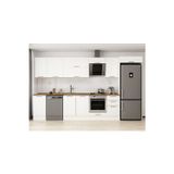 370X222 Cm Klasik Mebran Mutfak Dolabı Beyaz Beyaz Mb-E80S45S45-2 Mebran | Beyaz - Suntalam