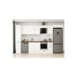 370X222 Cm Klasik Mebran Mutfak Dolabı Beyaz Beyaz Mbb-E90B40S40-2 Mebran | Beyaz - Mdf