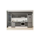 370X240 Cm High Gloss Mutfak Dolabı Mbb-E80B50S40-1 High Gloss | Antrasit - Suntalam