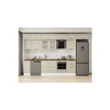 370X240 Cm Klasik Mebran Mutfak Dolabı Beyaz Beyaz Mb-E80S40S50-3 Mebran | Kumtaşı - Mdf