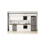 370X240 Cm Klasik Mebran Mutfak Dolabı Beyaz Beyaz Mb-E80S45S45-2 Mebran | Beyaz - Mdf