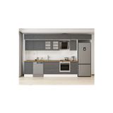 370X240 Cm Klasik Mebran Mutfak Dolabı Beyaz Beyaz Mb-E80S50S40-3 Mebran | Antrasit - Mdf