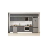 370X240 Cm Klasik Mebran Mutfak Dolabı Beyaz Beyaz Mb-E90S40S40-2 Mebran | Antrasit - Mdf