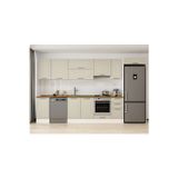 375X222 Cm Klasik Mebran Mutfak Dolabı Beyaz Beyaz Mb-E90S45S40-1 Mebran | Kumtaşı - Mdf