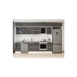 375X240 Cm High Gloss Mutfak Dolabı Mb-E90S45S40-2 High Gloss | Antrasit - Suntalam