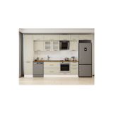 375X240 Cm Klasik Mebran Mutfak Dolabı Beyaz Mbb-E80B50S45-3 Mebran | Kumtaşı - Suntalam