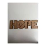 37X11cm Hope Figür Ham Ahşap