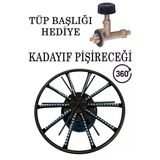 38 Cm Döner Başlıklı Kadayıf Künefe Balık Pişime Ocağı Geniş Çember Tüp