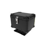 38 Litre Universal Alüminyum Standart Motosiklet Çantası Siyah