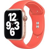 38 mm - 40 mm S/m Apple Watch 3-4-5-6-Se Uyumlu Silikon Kordon Kayış - Mercan
