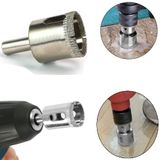 38 Mm Mermer Granit Fayans Cam Yuvarlak Delme Panç Elmas Uç Yuvarlak Açma Matkap İçin Karot Ucu