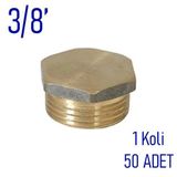 3/8' Sarı Kör Tapa Dış Dişli, 50 Adet