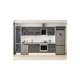 380X222 Cm High Gloss Mutfak Dolabı Mbb-E80B40S60-2 High Gloss | Antrasit - Suntalam