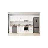 380X222 Cm Klasik Mebran Mutfak Dolabı Beyaz Beyaz Mb-E80S40S60-1 Mebran | Beyaz - Suntalam