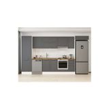 380X222 Cm Klasik Mebran Mutfak Dolabı Beyaz Beyaz Mbb-E80B60S40-1 Mebran | Antrasit - Mdf