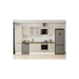 380X222 Cm Klasik Mebran Mutfak Dolabı Beyaz Mbb-E80B50S50-3 Mebran | Kumtaşı - Suntalam