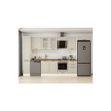 380X222 Cm Klasik Mebran Mutfak Dolabı Beyaz Mbb-E90B40S50-3 Mebran | Kumtaşı - Suntalam