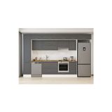 380X240 Cm Klasik Mebran Mutfak Dolabı Beyaz Beyaz Mbb-E90B45S45-1 Mebran | Antrasit - Mdf