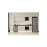 380X240 Cm Klasik Mebran Mutfak Dolabı Beyaz Beyaz Mbb-E90B50S40-2 Mebran | Kumtaşı - Mdf