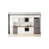 380X240 Cm Klasik Mebran Mutfak Dolabı Beyaz Mbb-E80B40S60-3 Mebran | Beyaz - Suntalam