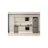 380X240 Cm Klasik Mebran Mutfak Dolabı Beyaz Mbb-E80B60S40-2 Mebran | Kumtaşı - Suntalam