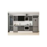 385X222 Cm High Gloss Mutfak Dolabı Mbb-E90B50S45-3 High Gloss | Antrasit - Suntalam