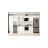 385X222 Cm Klasik Mebran Mutfak Dolabı Beyaz Beyaz Mbb-E80B45S60-3 Mebran | Beyaz - Mdf