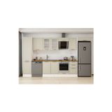 385X222 Cm Klasik Mebran Mutfak Dolabı Beyaz Mbb-E90B50S45-3 Mebran | Kumtaşı - Suntalam